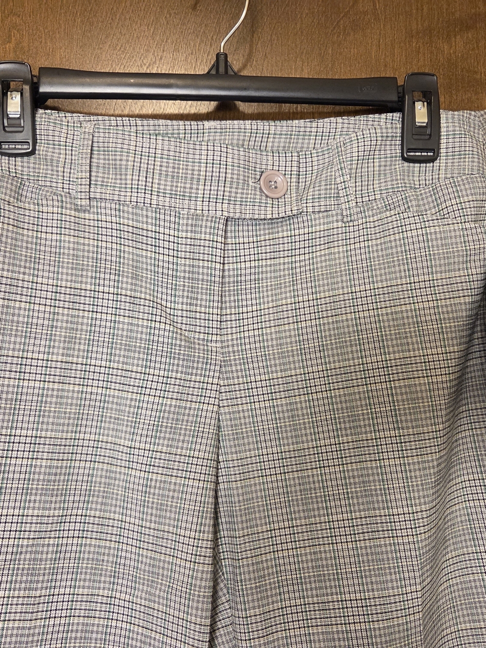 Grey Plaid Bermuda Shorts NWT - Picture 5 of 15